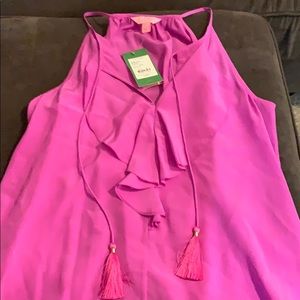 Lilly Pulitzer Lachelle Top in amethyst size M